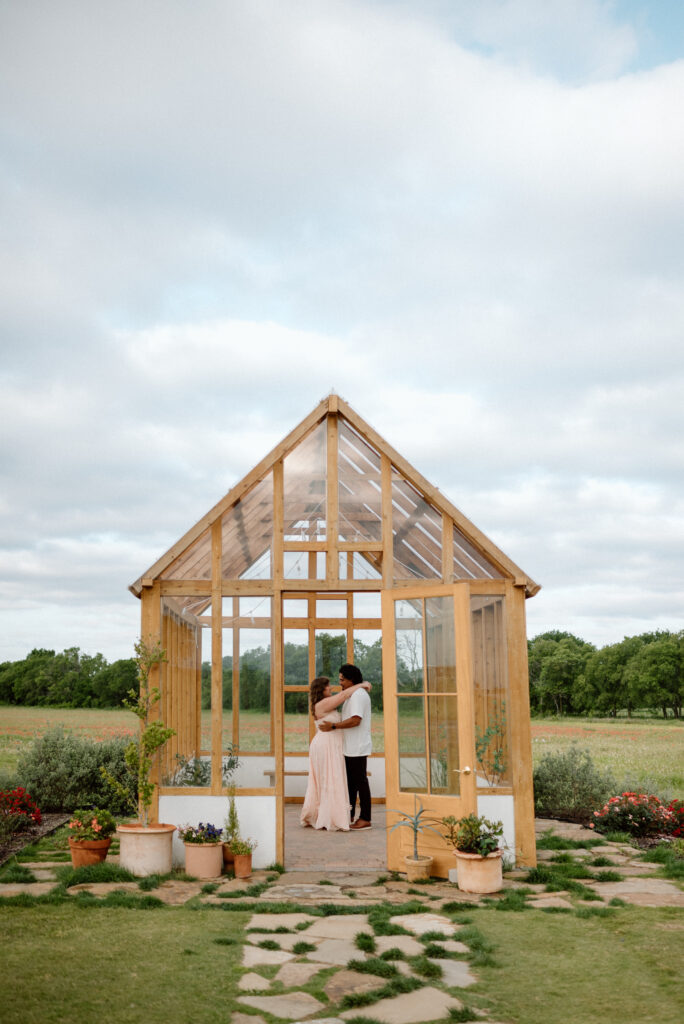 Greenhouse Spring Engagement Session